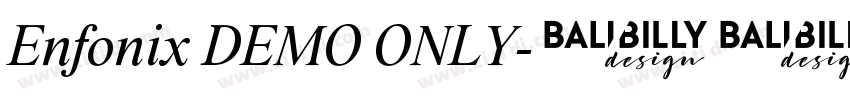 Enfonix DEMO ONLY字体转换